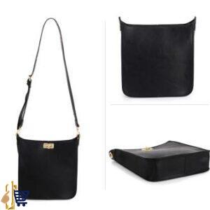 Black Twist Lock Cross Body Bag 2