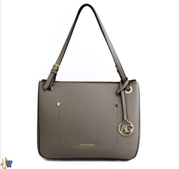 Grey Anna Grace Fashion Tote Handbag