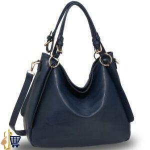 Large Navy Hobo Bag