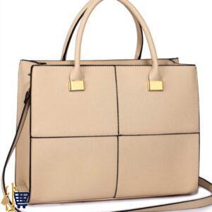 Large Nude Fashion Tote Handbag