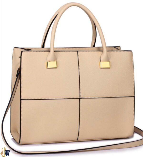 Large Nude Fashion Tote Handbag