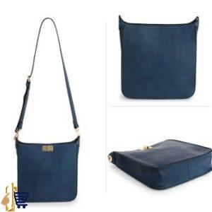 Navy Twist Lock Cross Body Bag 2