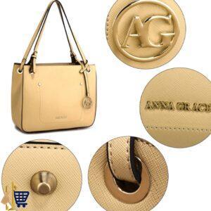 Nude Anna Grace Fashion Tote Handbag 3