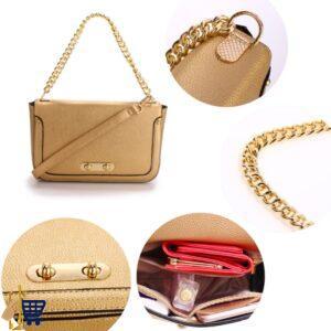 Gold Cross Body Shoulder Bag 2