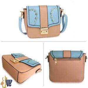 Pink/Blue Cross Body Shoulder Bag 2