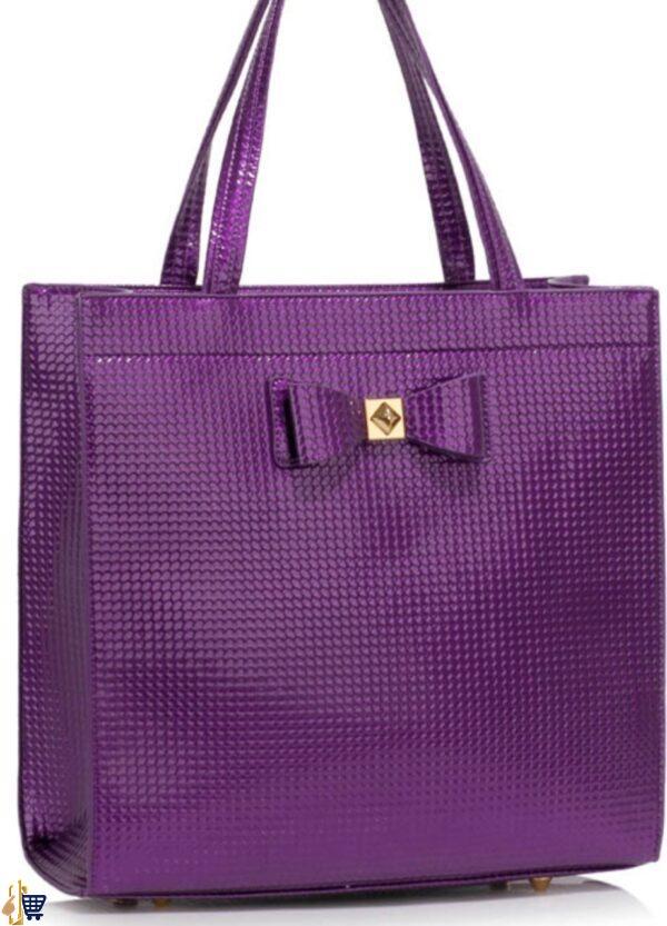 Purple Bow Decoration Shoulder Bag