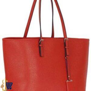 Red Women’s Large Tote Bag 1