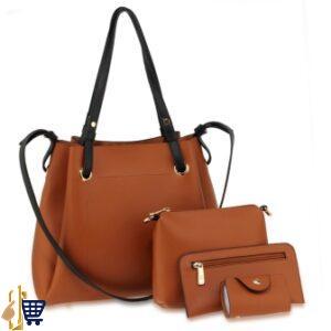 Brown Anna Grace Set Tote Bag