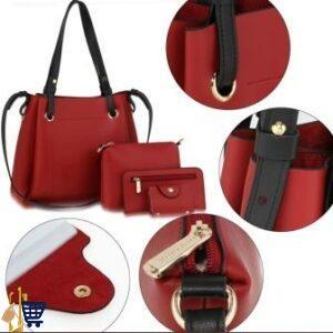 Burgundy Anna Grace Set Tote Bag 4