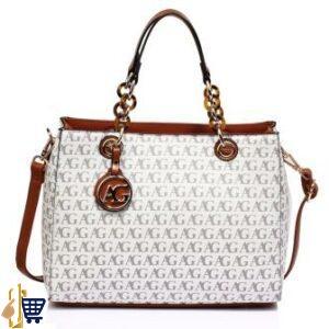 White Tote Shoulder Bag 1