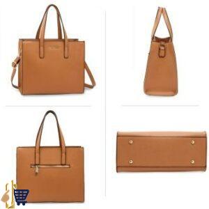 Brown Anna Grace Fashion Tote Bag 2