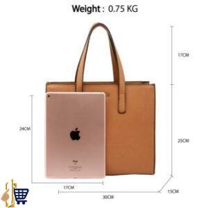 Brown Anna Grace Fashion Tote Bag 3