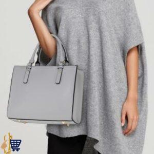 Grey Anna Grace Fashion Tote Bag 6