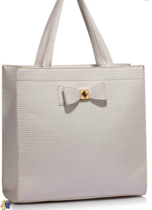 White Bow Decoration Shoulder Bag