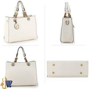 White Women’s Tote Shoulder Bag 2